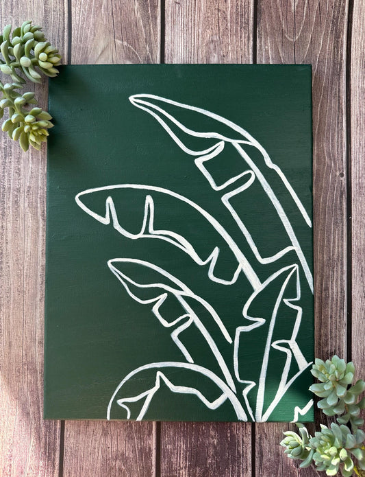 Modern Palm Trees Original Painting On Canvas