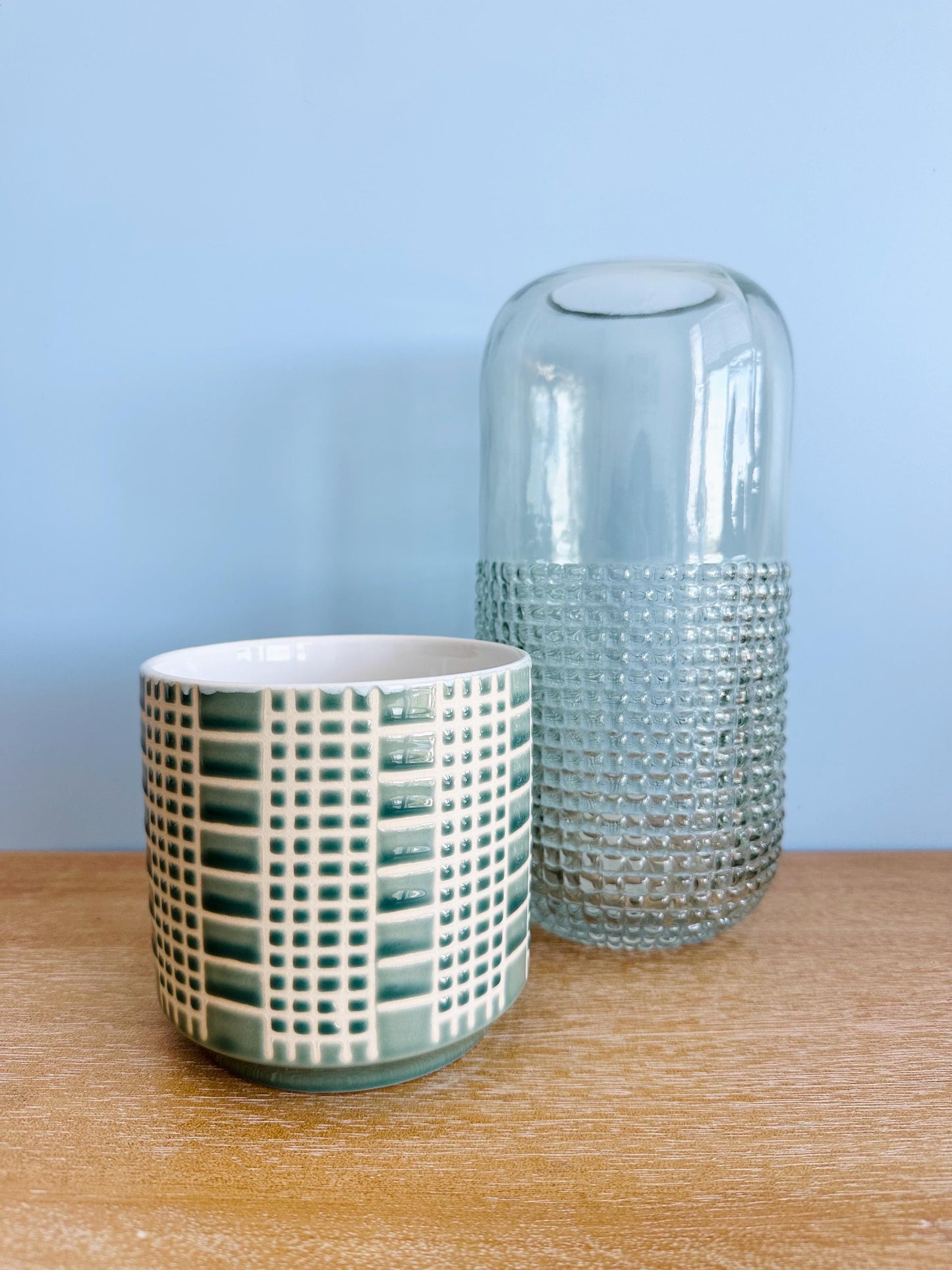 Zati Checkered Plant Pot