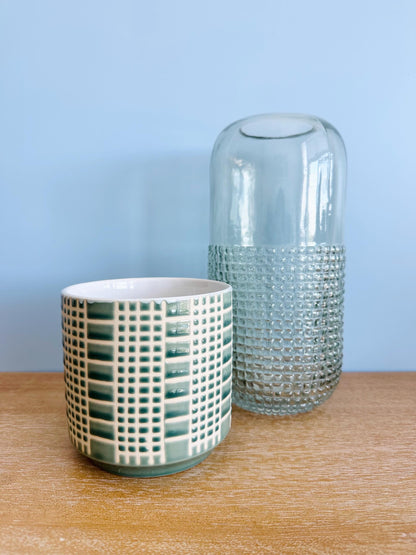 Zati Checkered Plant Pot