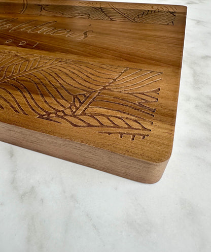 Personalized Hawaiian Print Cutting Board