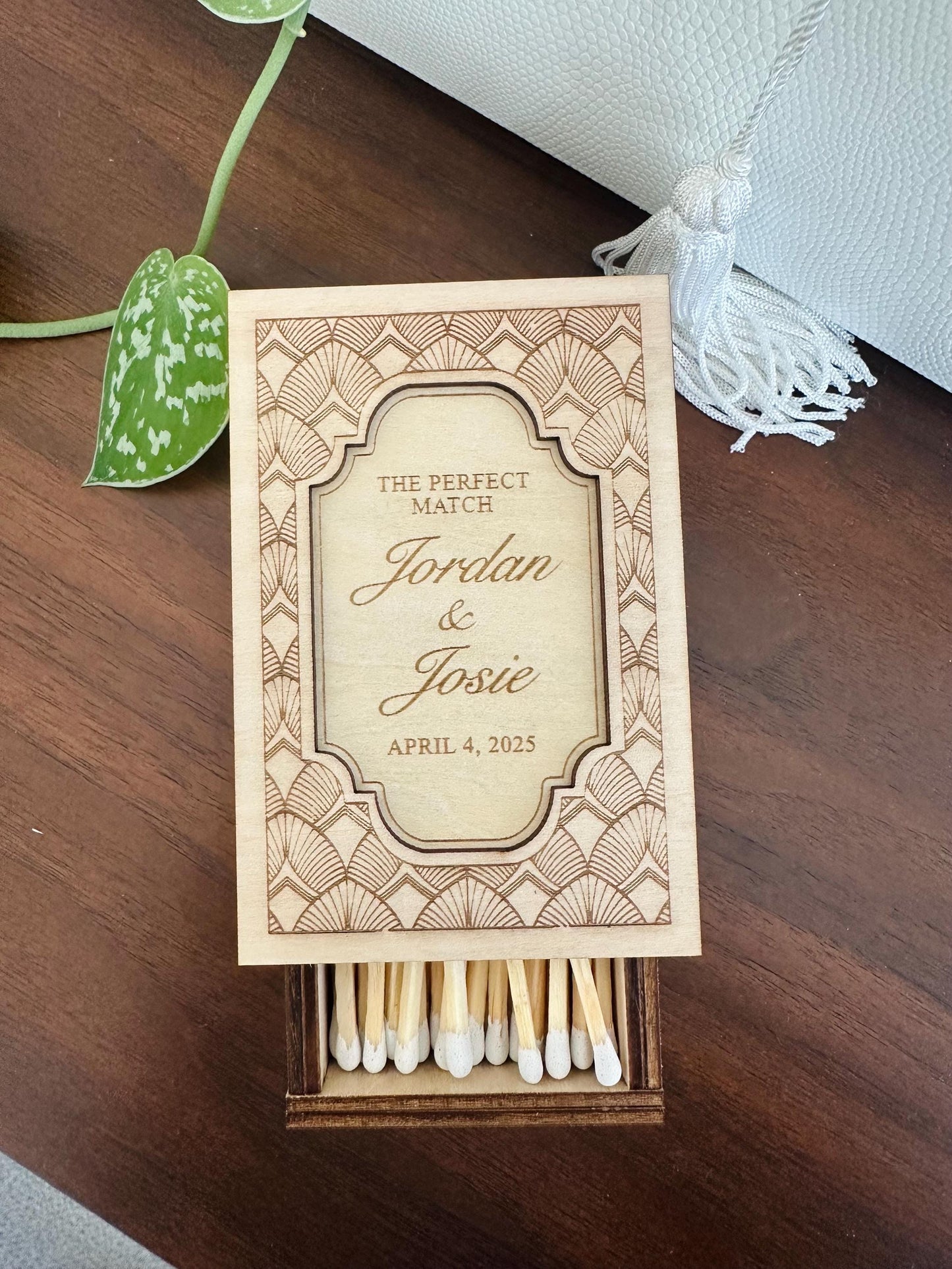 Personalized Wood Matchbox