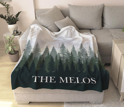 Personalized Baby Woodland Blanket