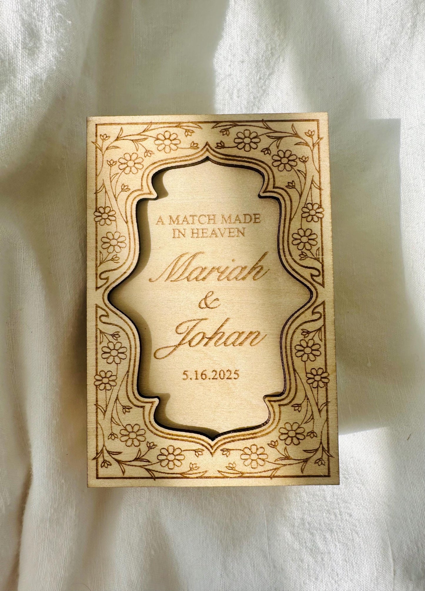 Personalized Wood Matchbox