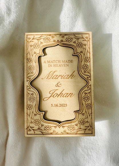 Personalized Wood Matchbox