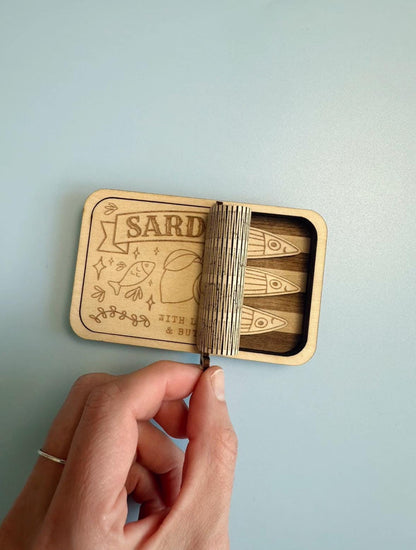 Sardine Tin Fish Trinket