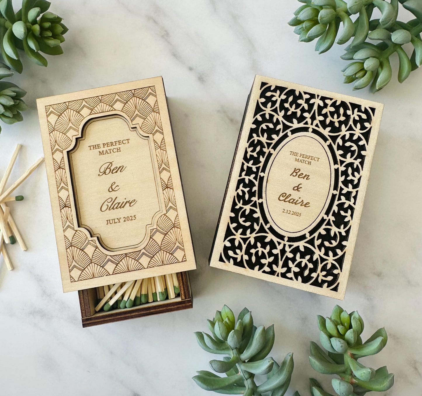 Personalized Wood Matchbox