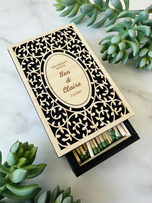 Personalized Wood Matchbox