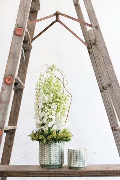 Zati Checkered Plant Pot